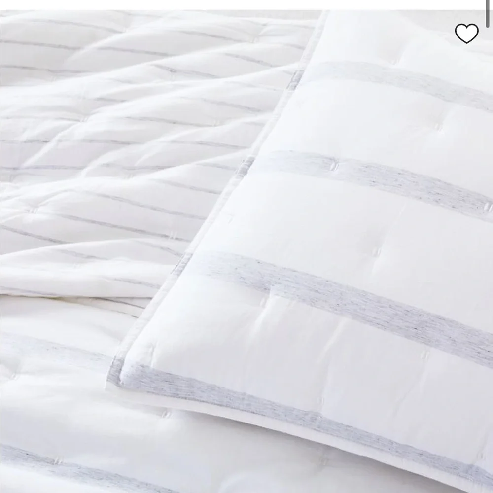 West Elm King shams.